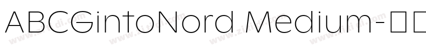 ABCGintoNord Medium字体转换